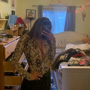 Victoria Secret snake print bodysuit